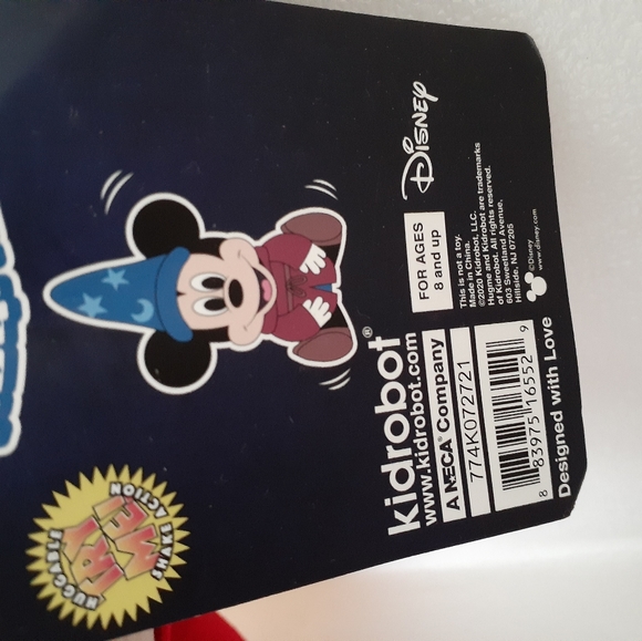 Kidrobot Hugme Disney Fantasia Mickey Sorcerer's Apprentice Plush Nww - Picture 2 of 3